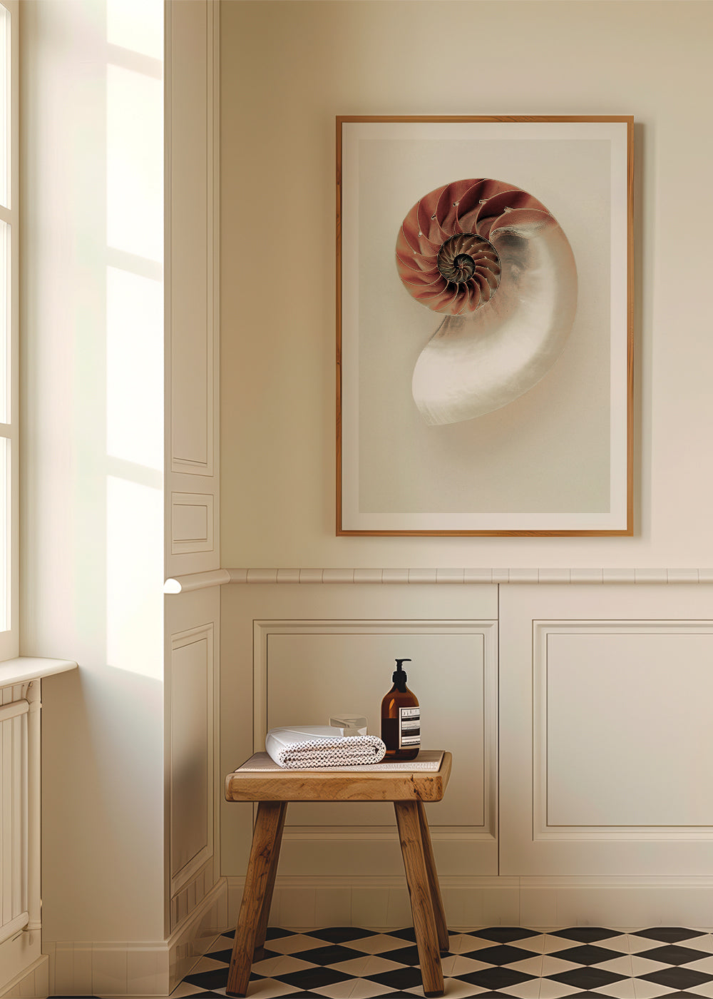 Fotografia de nautilus em espiral