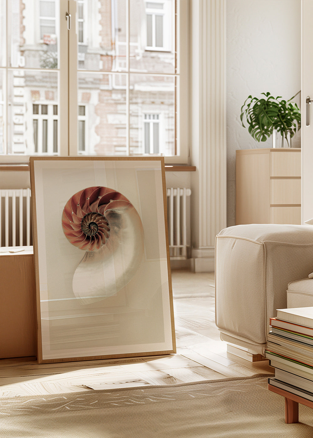 Fotografia de nautilus em espiral