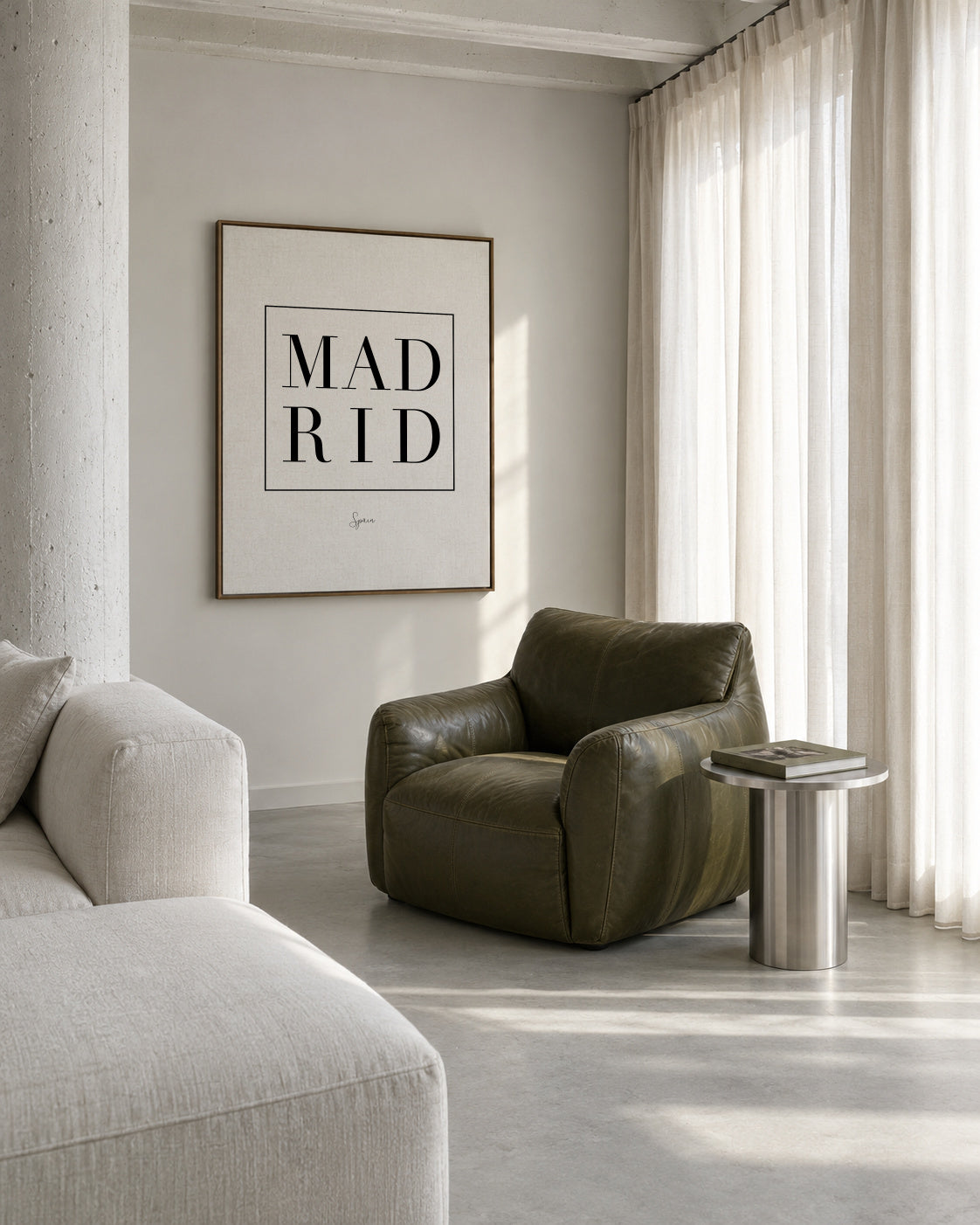 Madrid - Framed canvas in an interior