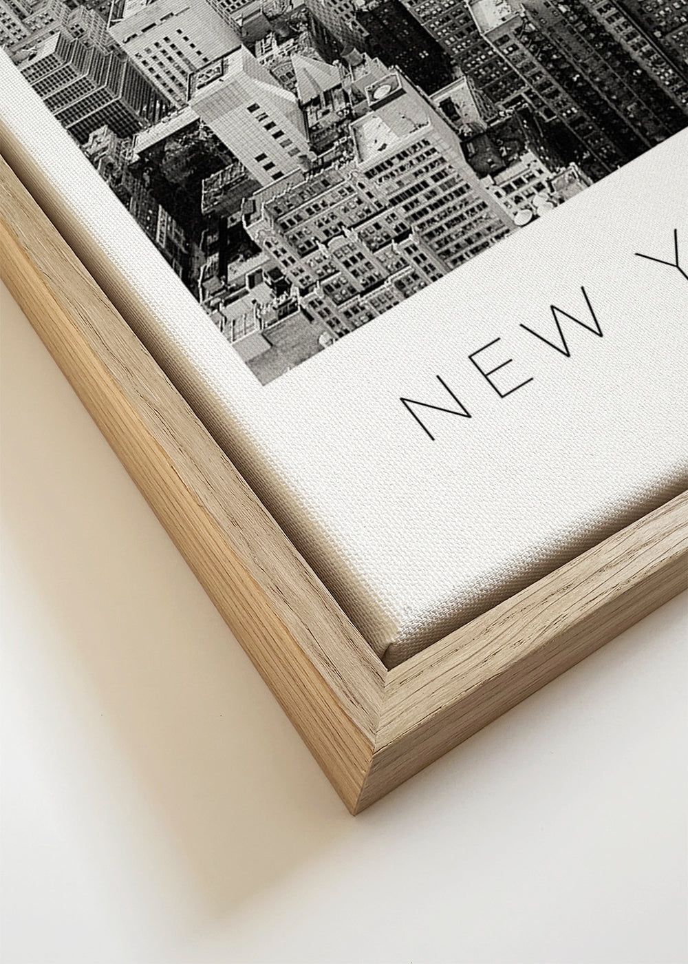 Poster de viagem: Skyline de Nova York em preto e branco
