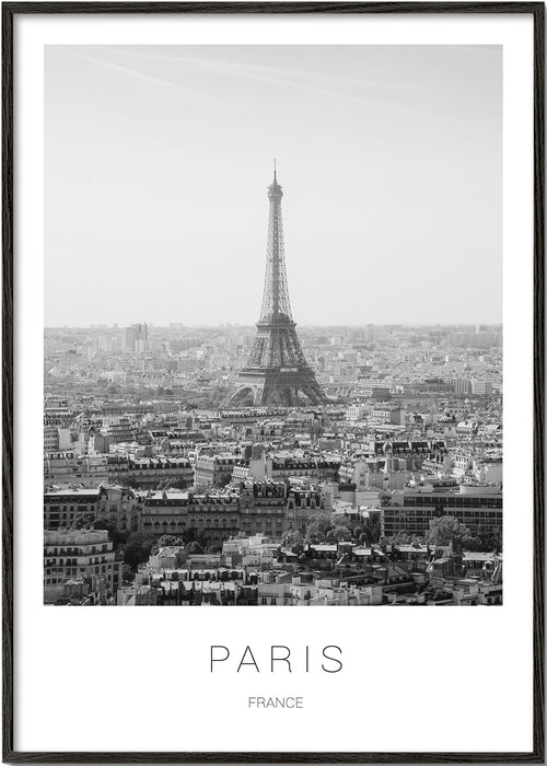 Arte para cidade: Torre Eiffel em preto e branco