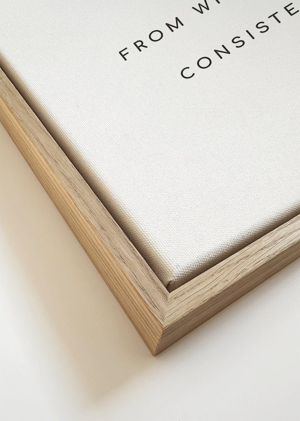 Poster minimalista com citação motivacional centrada