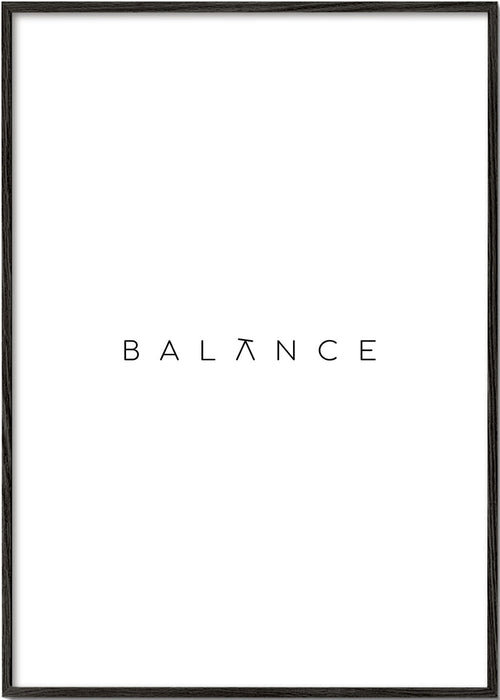 Design minimalista Balance tipografia