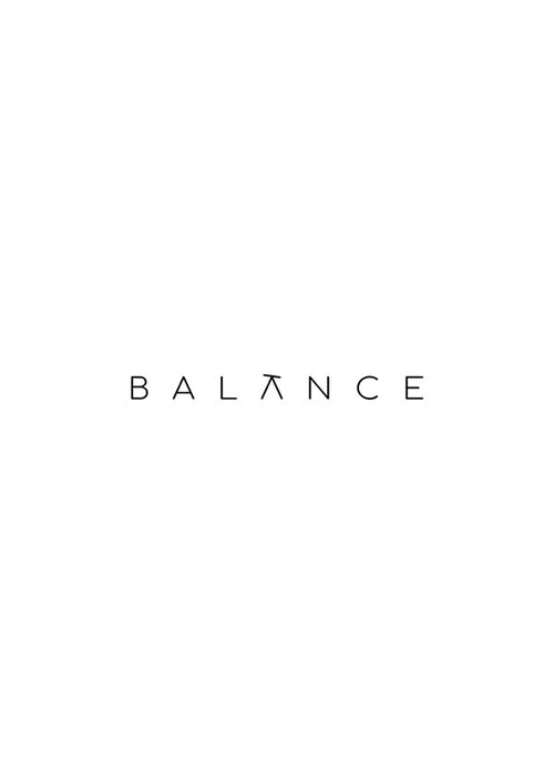 Design minimalista Balance tipografia