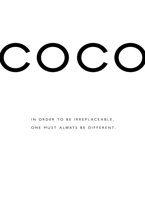 Quadro preto e branco com citação COCO