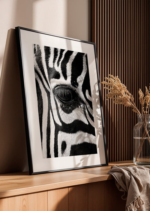 Quadro zebra em close-up