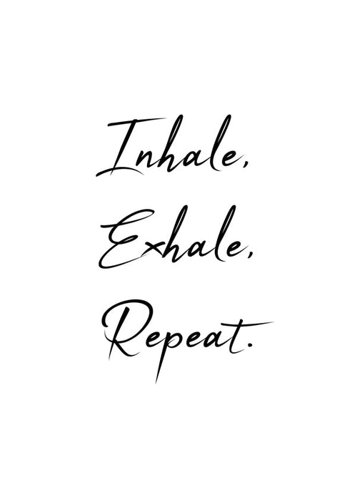 Design relaxante com frase tipográfica