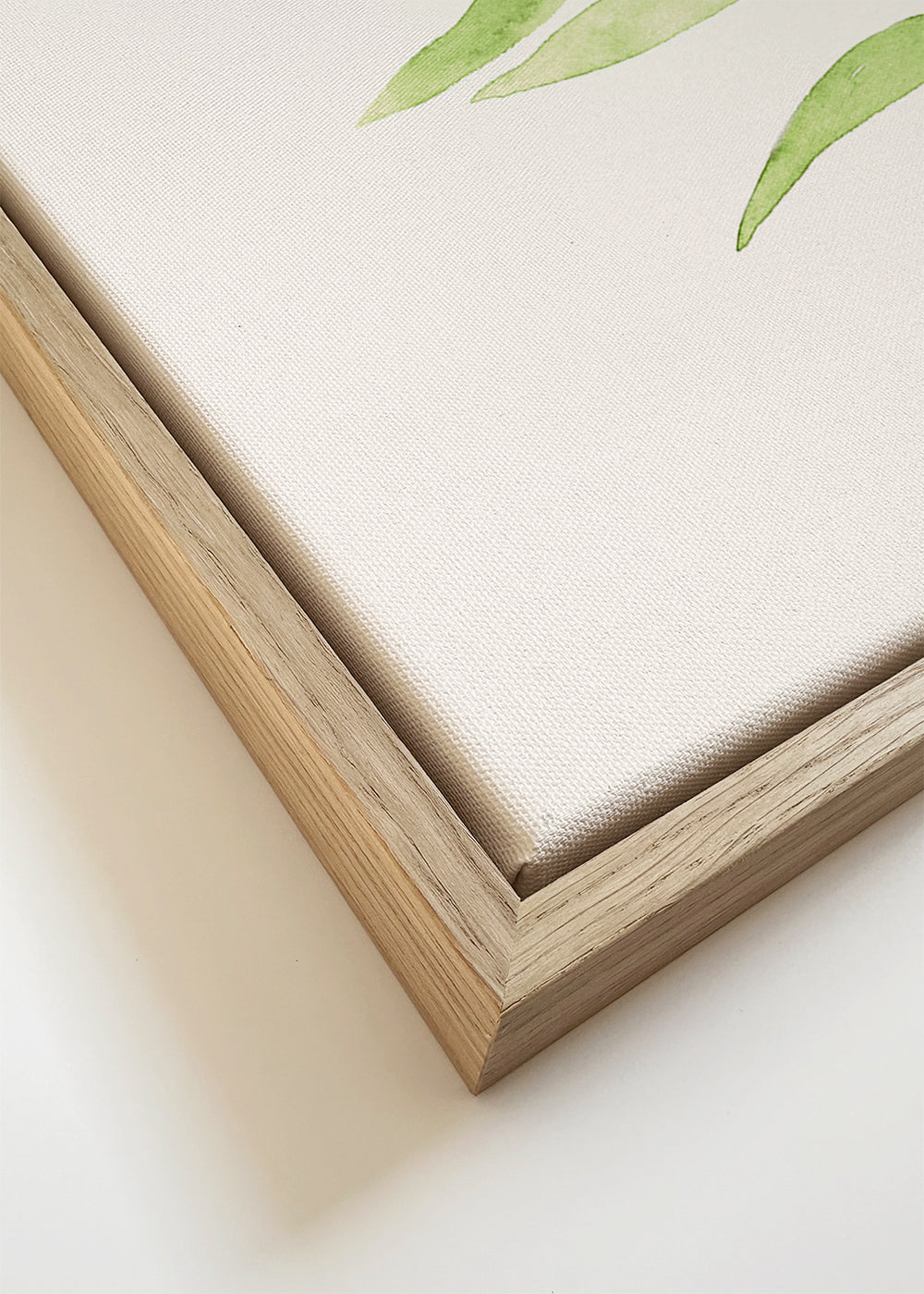 Estampa botânica: ramo verde minimalista