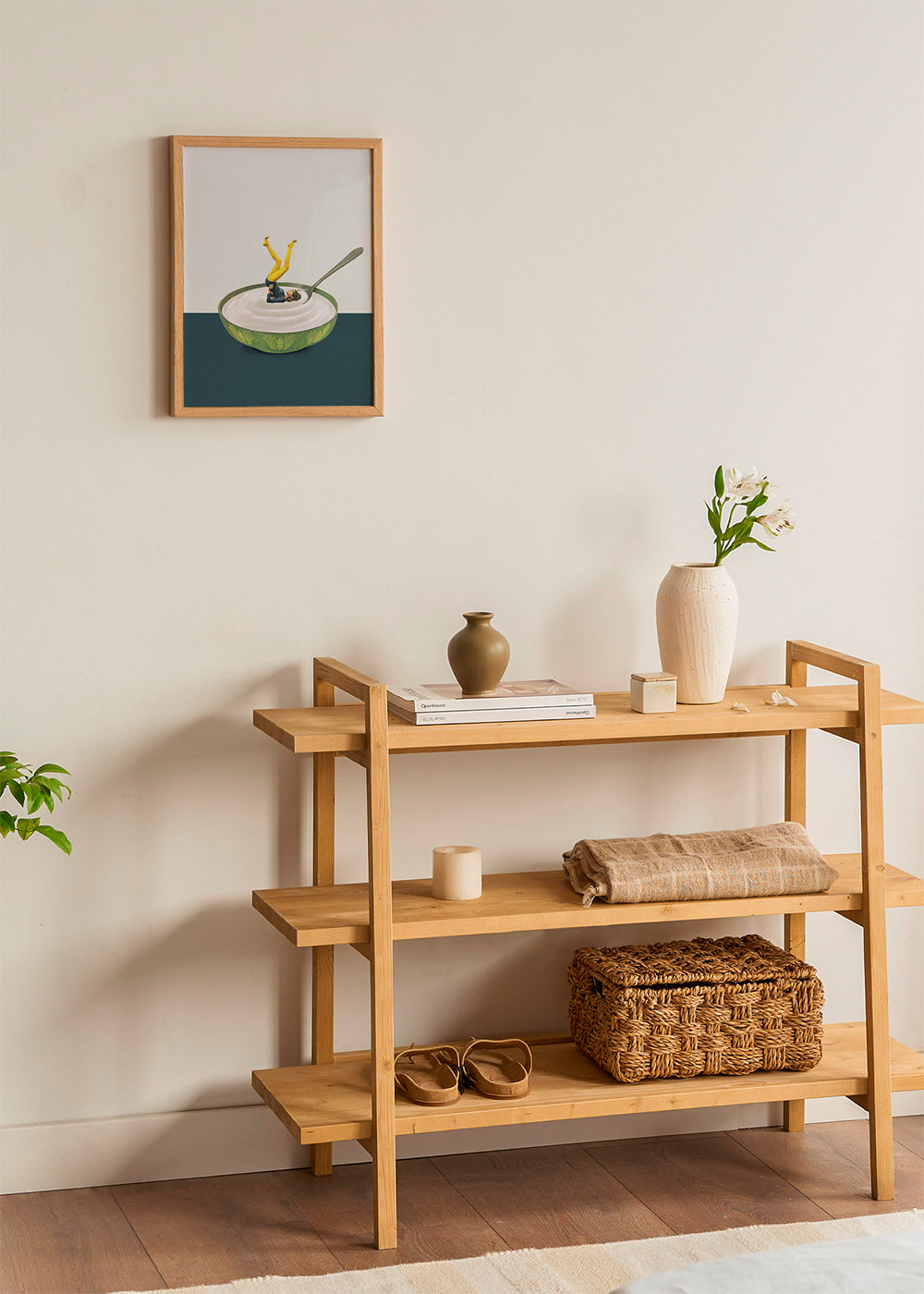 Arte para cozinha: yoga no iogurte
