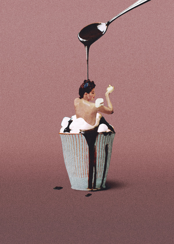 Arte para cozinha cupcake surreal