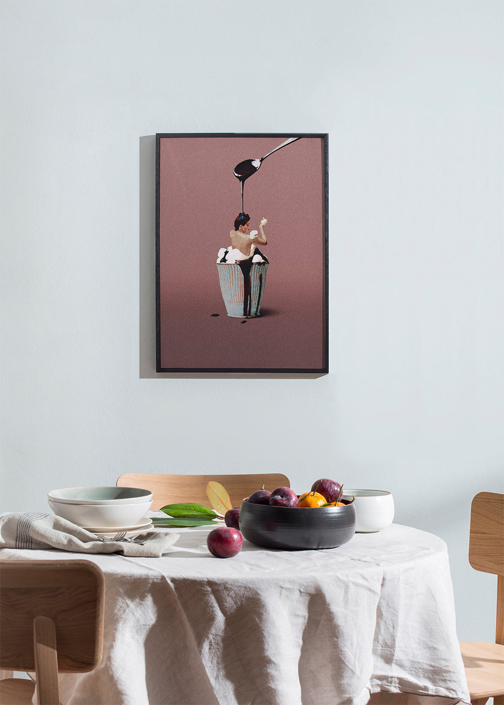 Arte para cozinha cupcake surreal