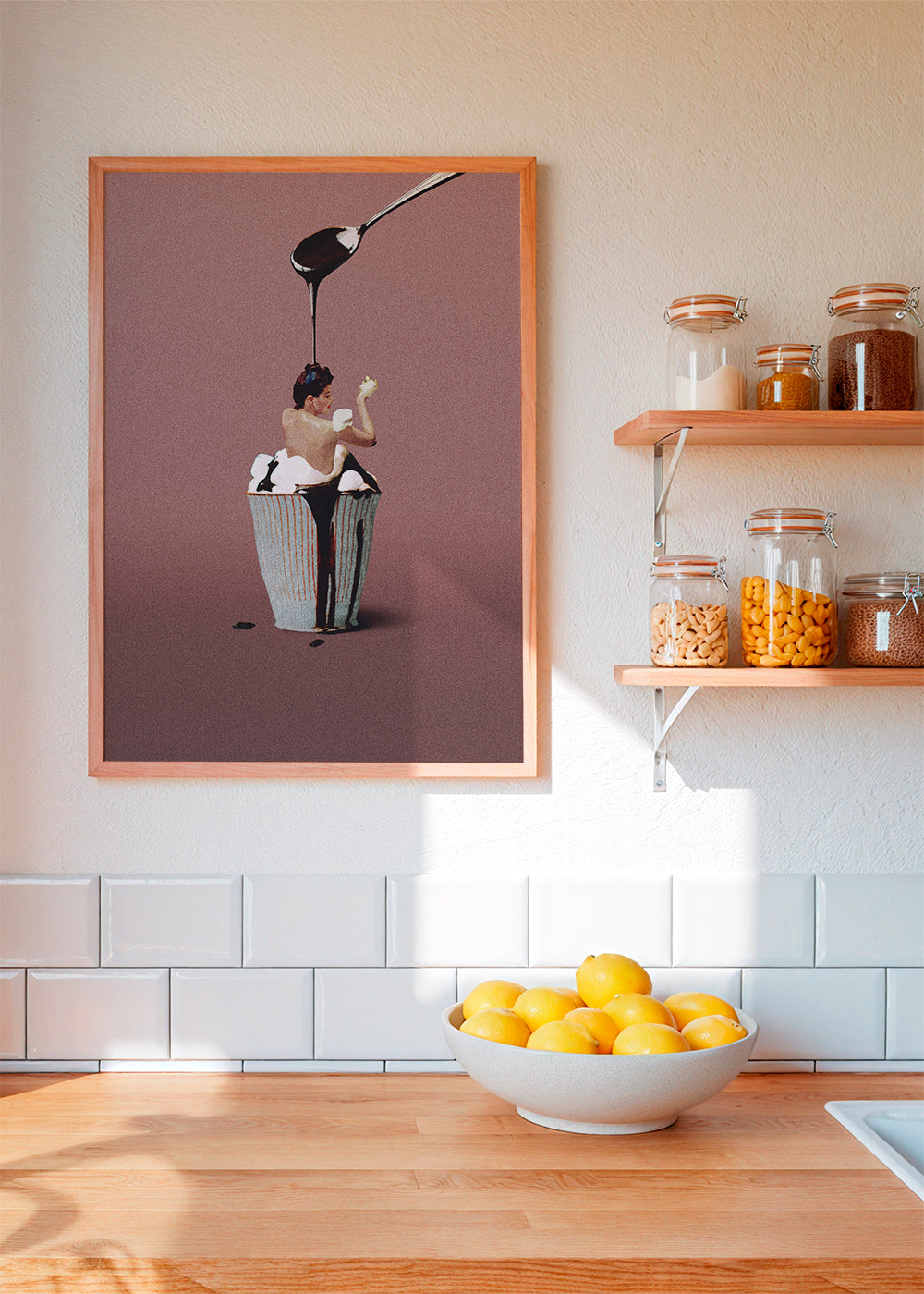 Arte para cozinha cupcake surreal