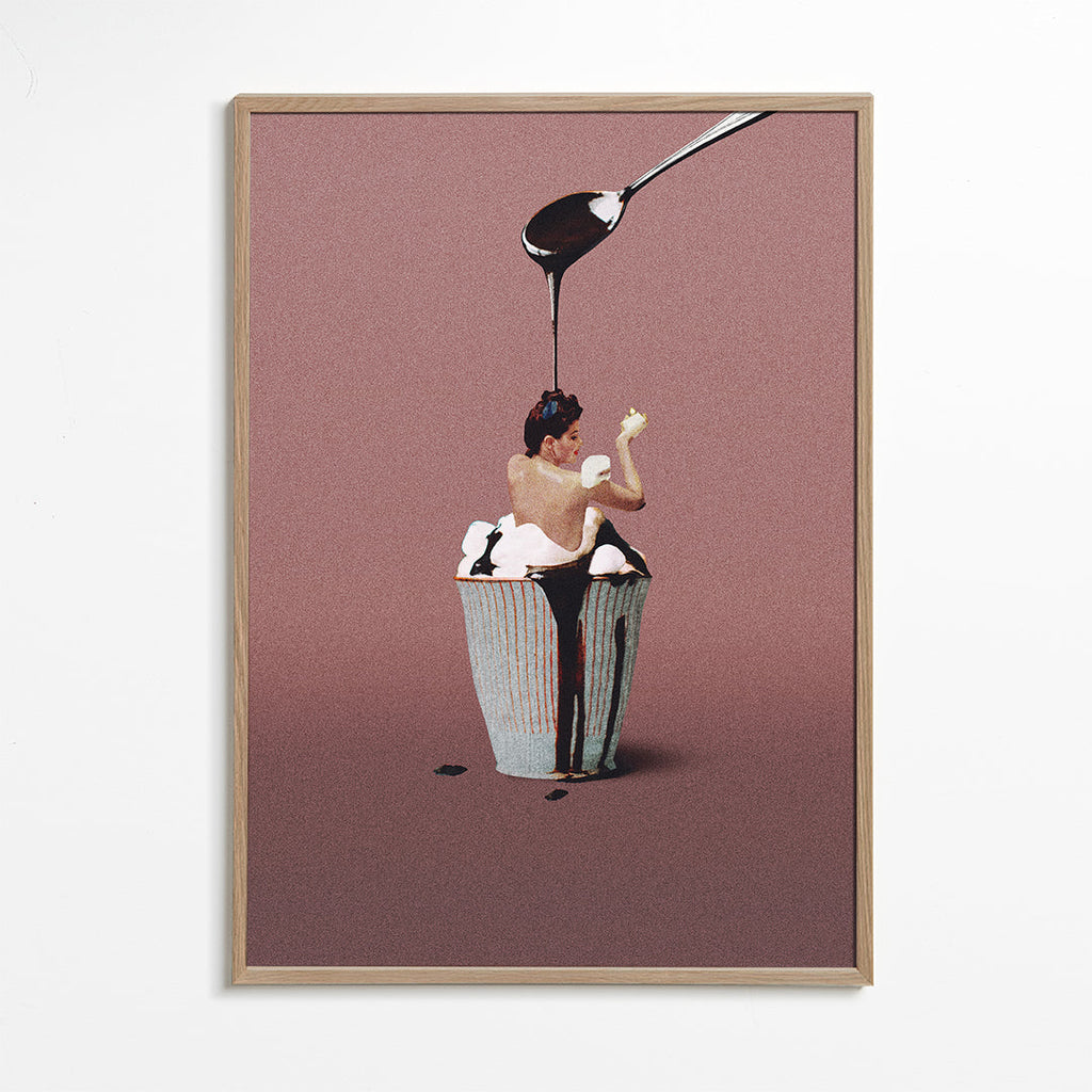Arte para cozinha cupcake surreal