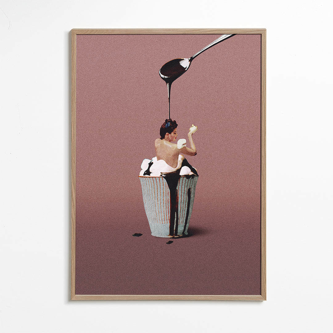 Arte para cozinha cupcake surreal