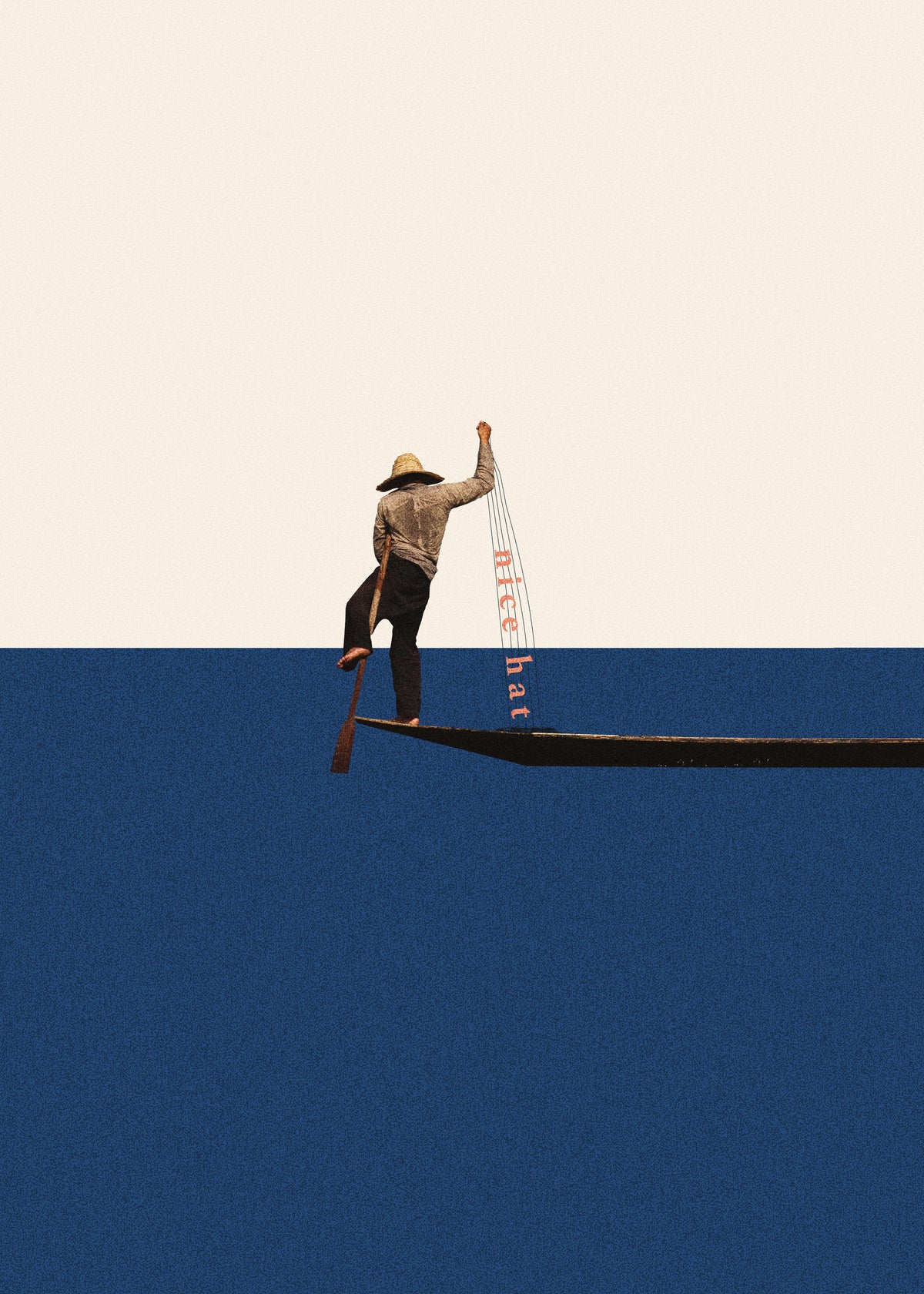 Fishing for compliments - Unframed art print