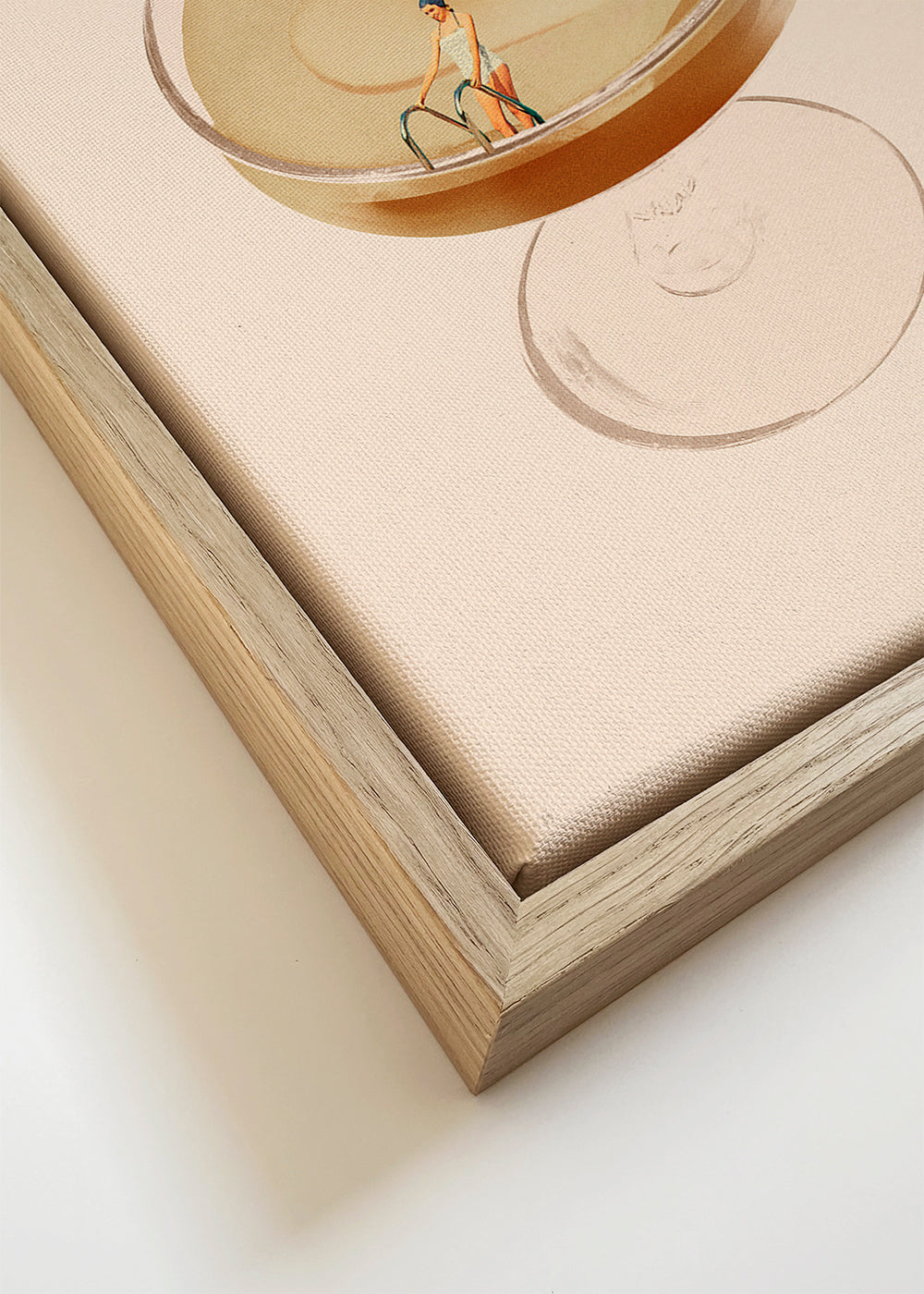Arte para cozinha: ilustração de cocktail minimalista