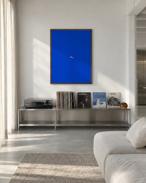 No stress - Framed poster in an interior