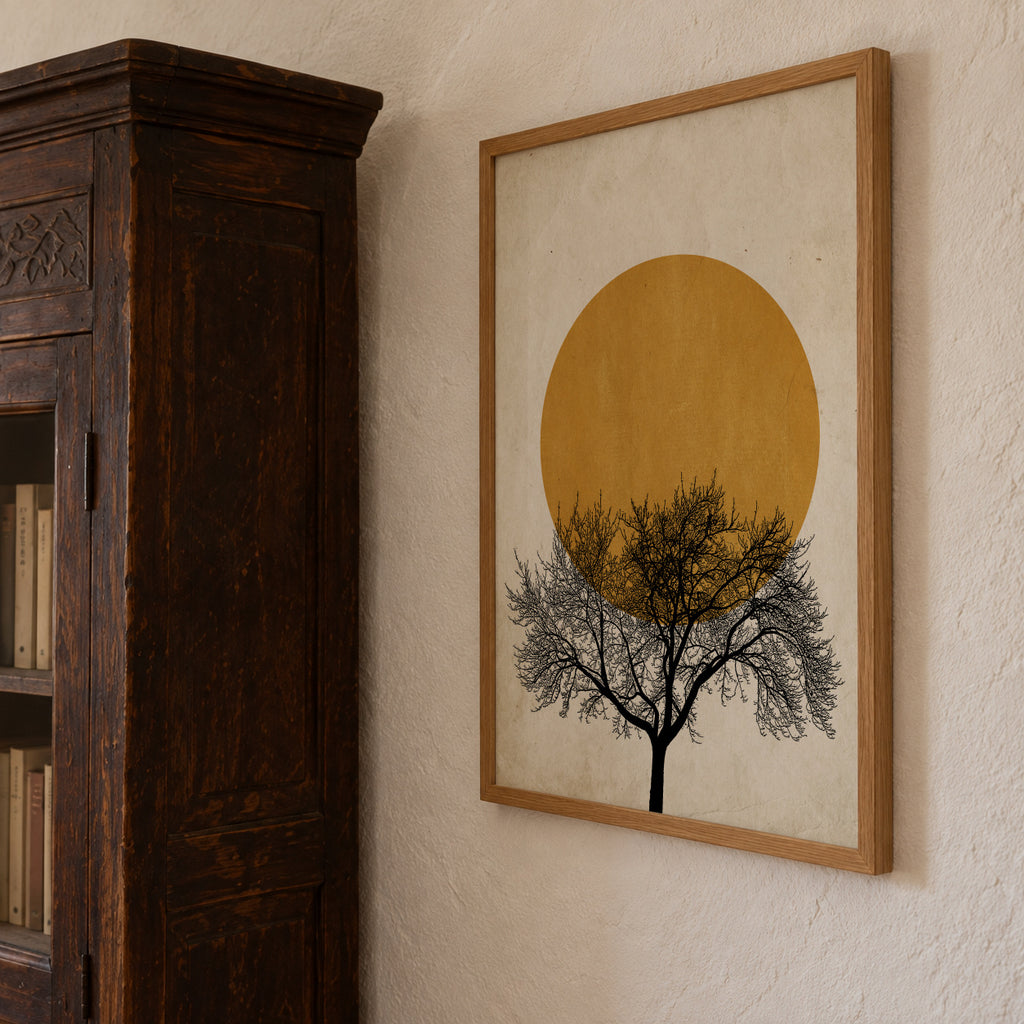 Winter sunrise - Framed poster detail