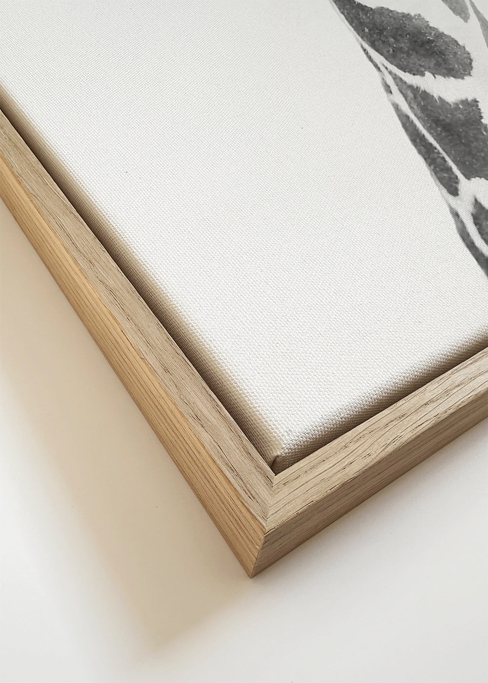 Quadro girafa preto e branco