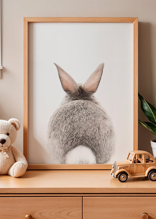 Quadro coelho de costas