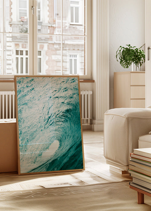 Quadro de paisagem: onda em tubo
