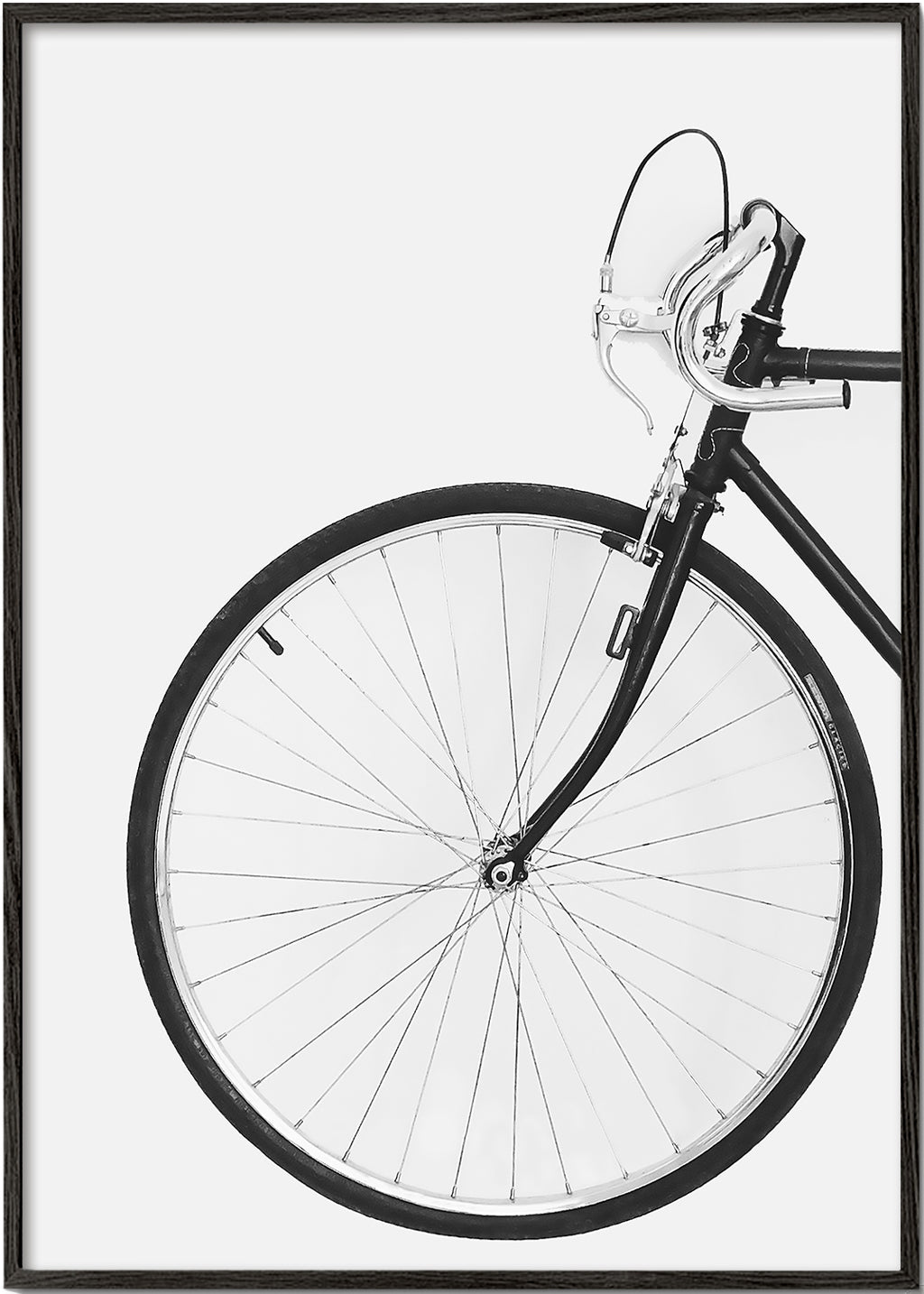 Arte desportiva roda de bicicleta minimal