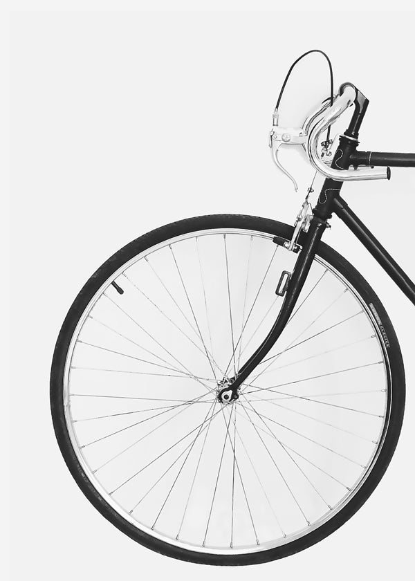 Arte desportiva roda de bicicleta minimal