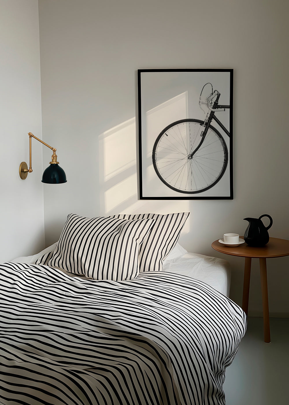 Arte desportiva roda de bicicleta minimal