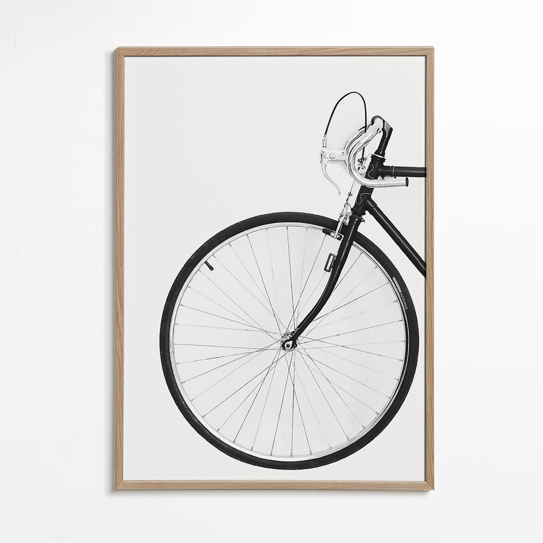 Arte desportiva roda de bicicleta minimal