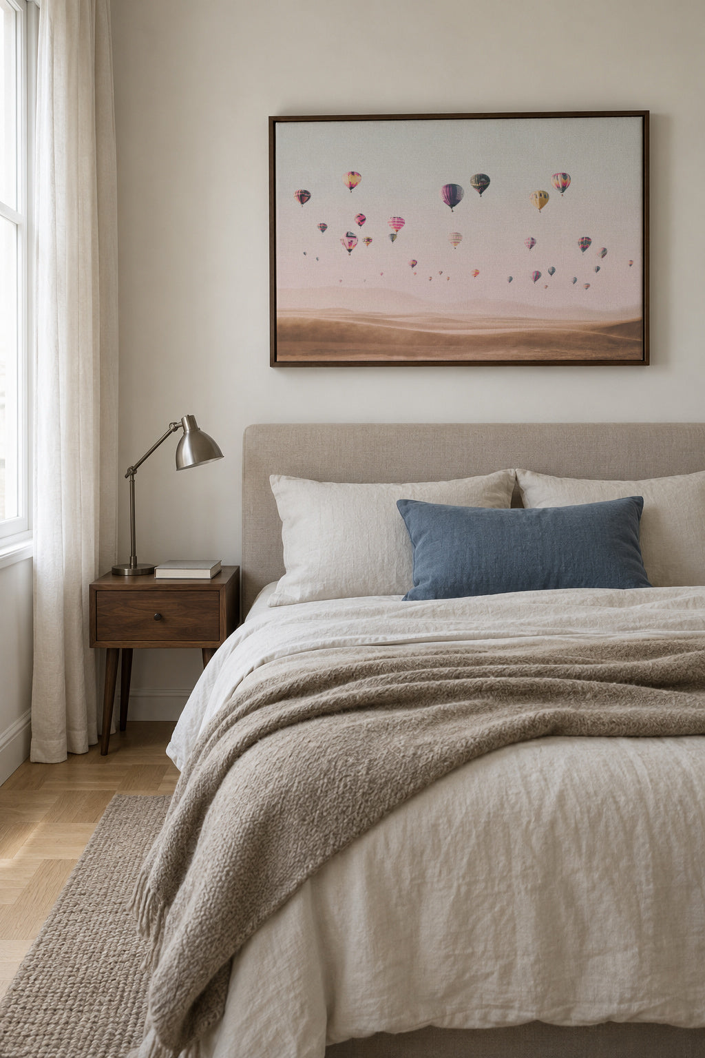 Around the world - Framed canvas in an interior