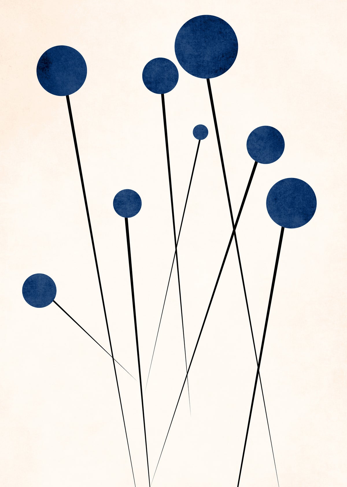 Blue Flowers In The Wilderness - Unframed art print