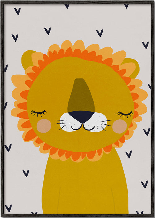 Lámina infantil: leão adormecido