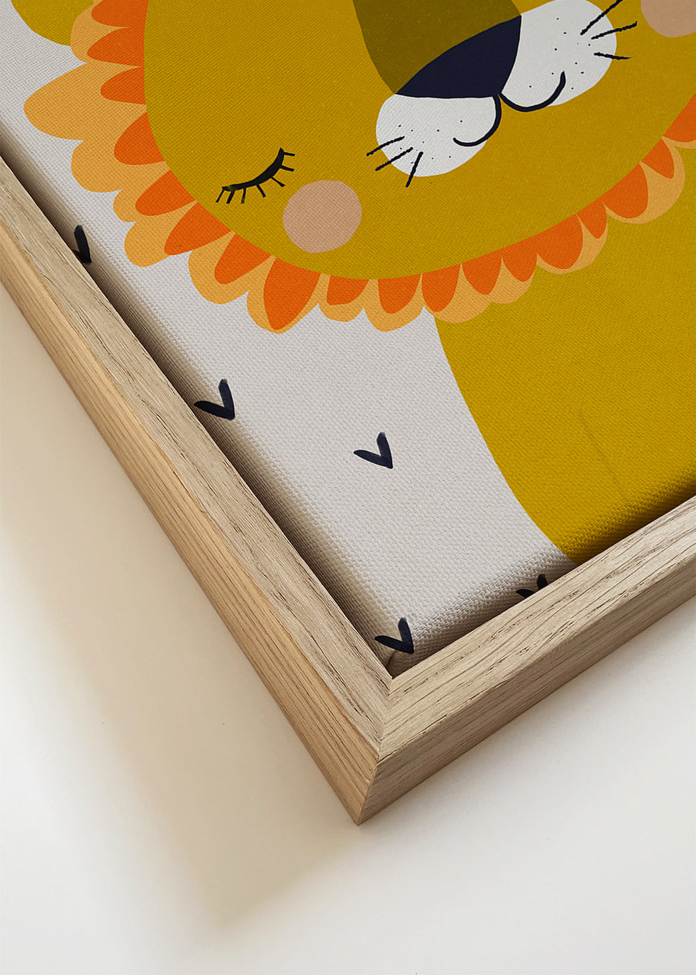 Lámina infantil: leão adormecido