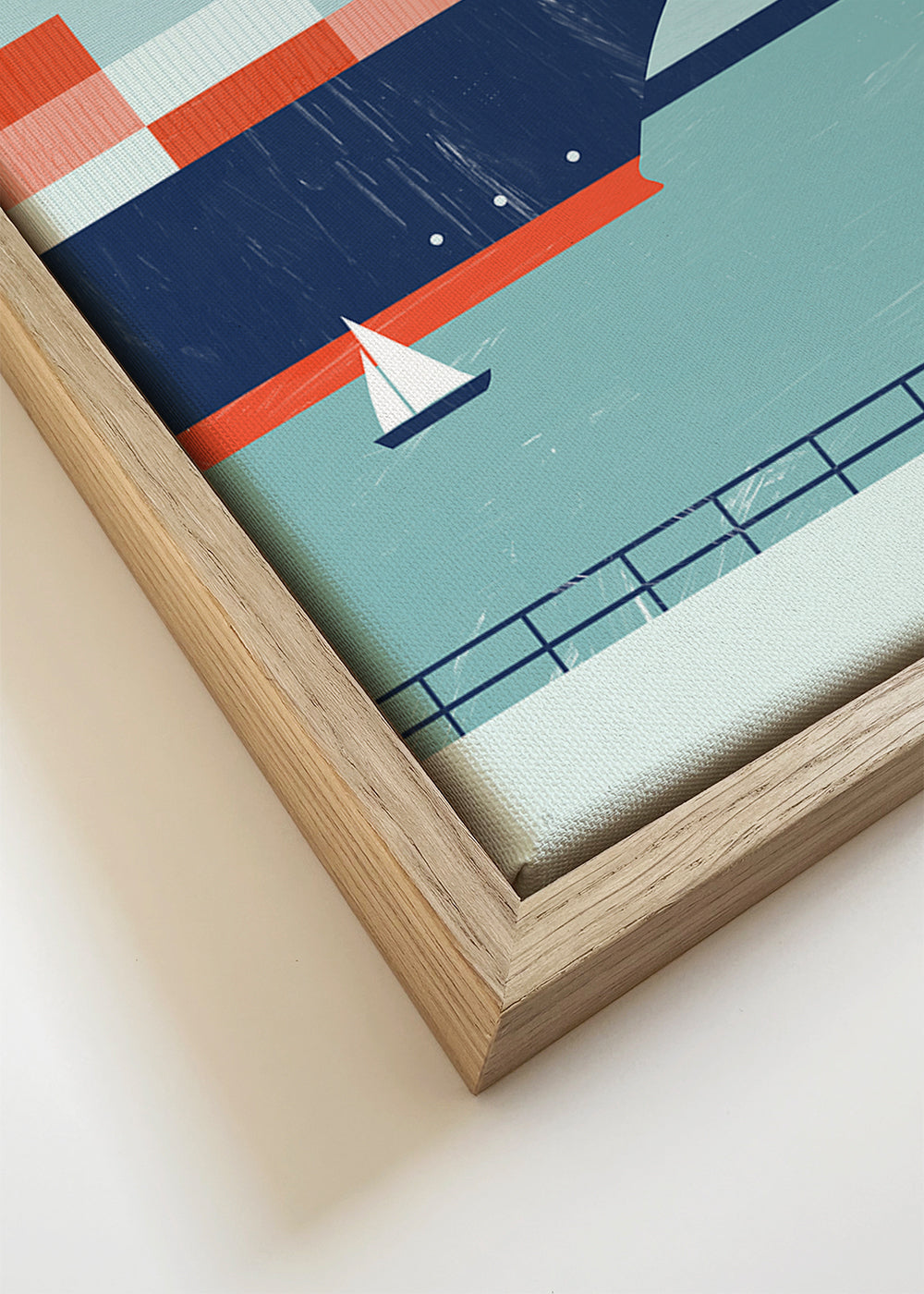 Quadro de cidades Hamburg porto ilustrado