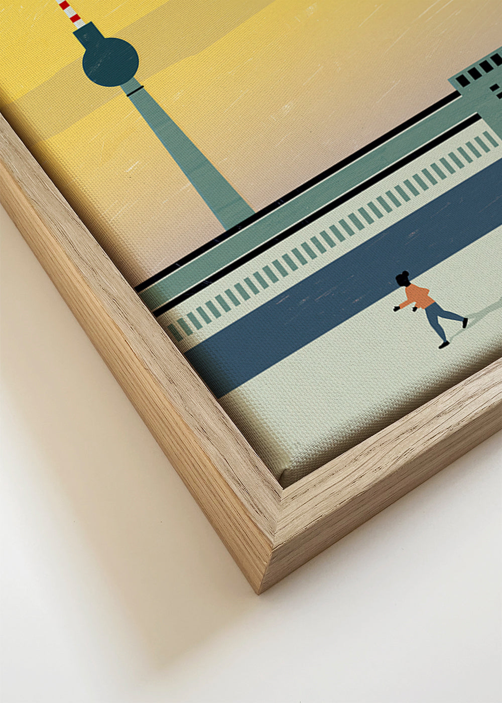 Poster de viagem Berlim skyline minimal