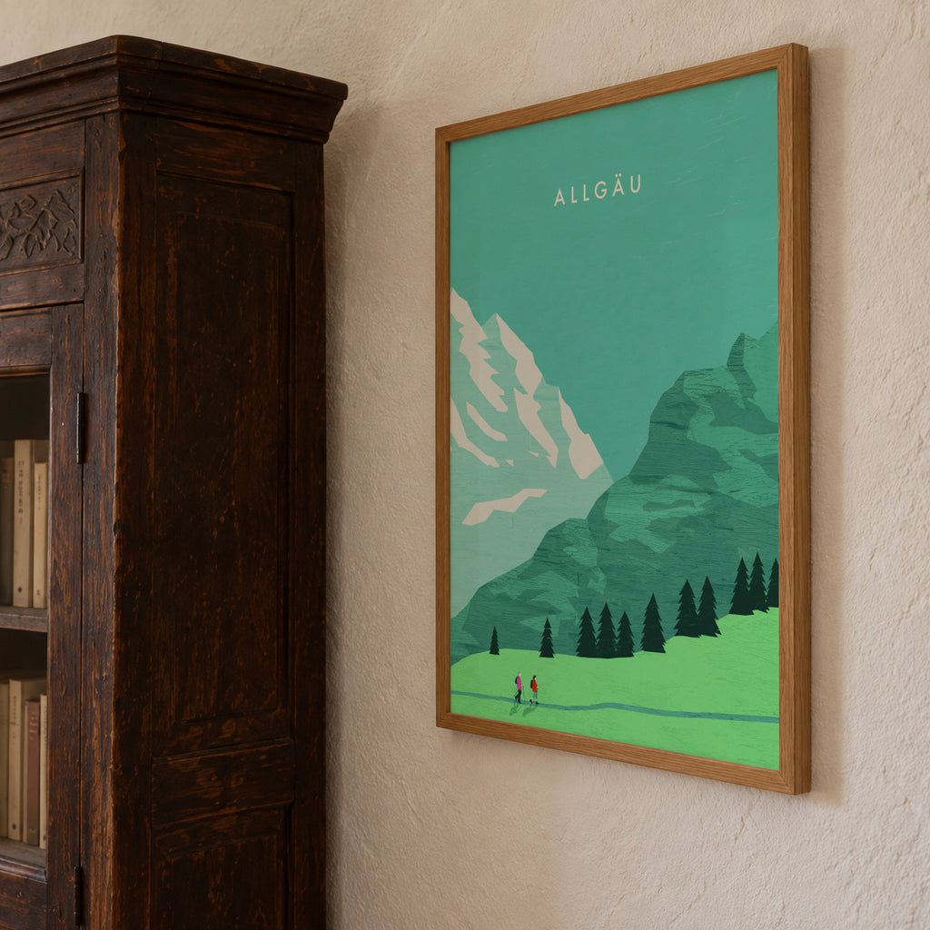 Allgäu - Framed poster detail
