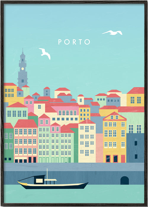 Poster de viagem Porto ilustrado