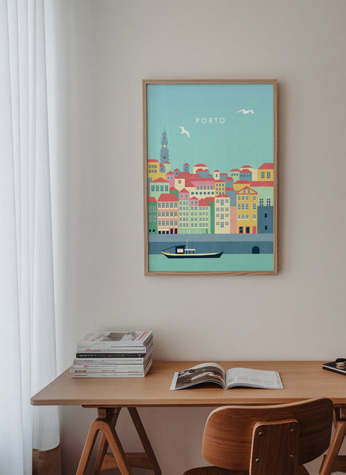 Poster de viagem Porto ilustrado