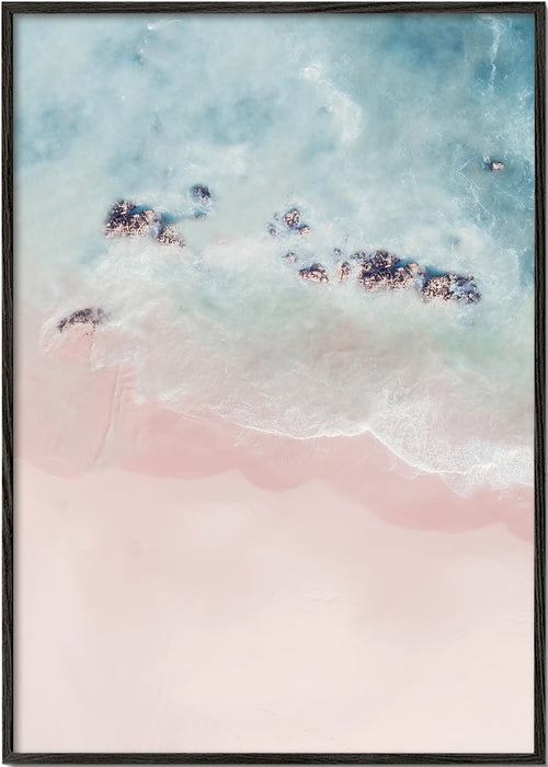 Arte paisagística: praia rosa vista aérea