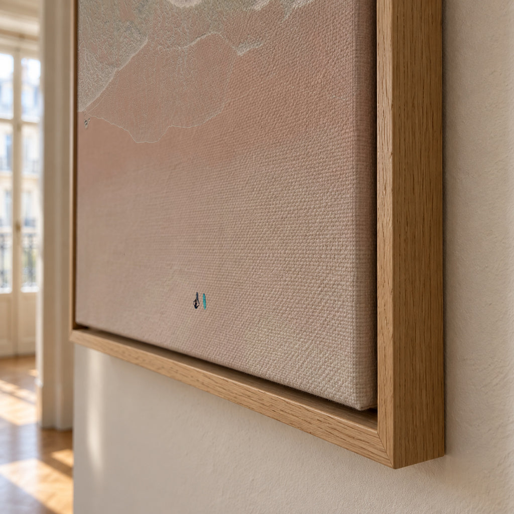 Surf yoga - Framed canvas detail
