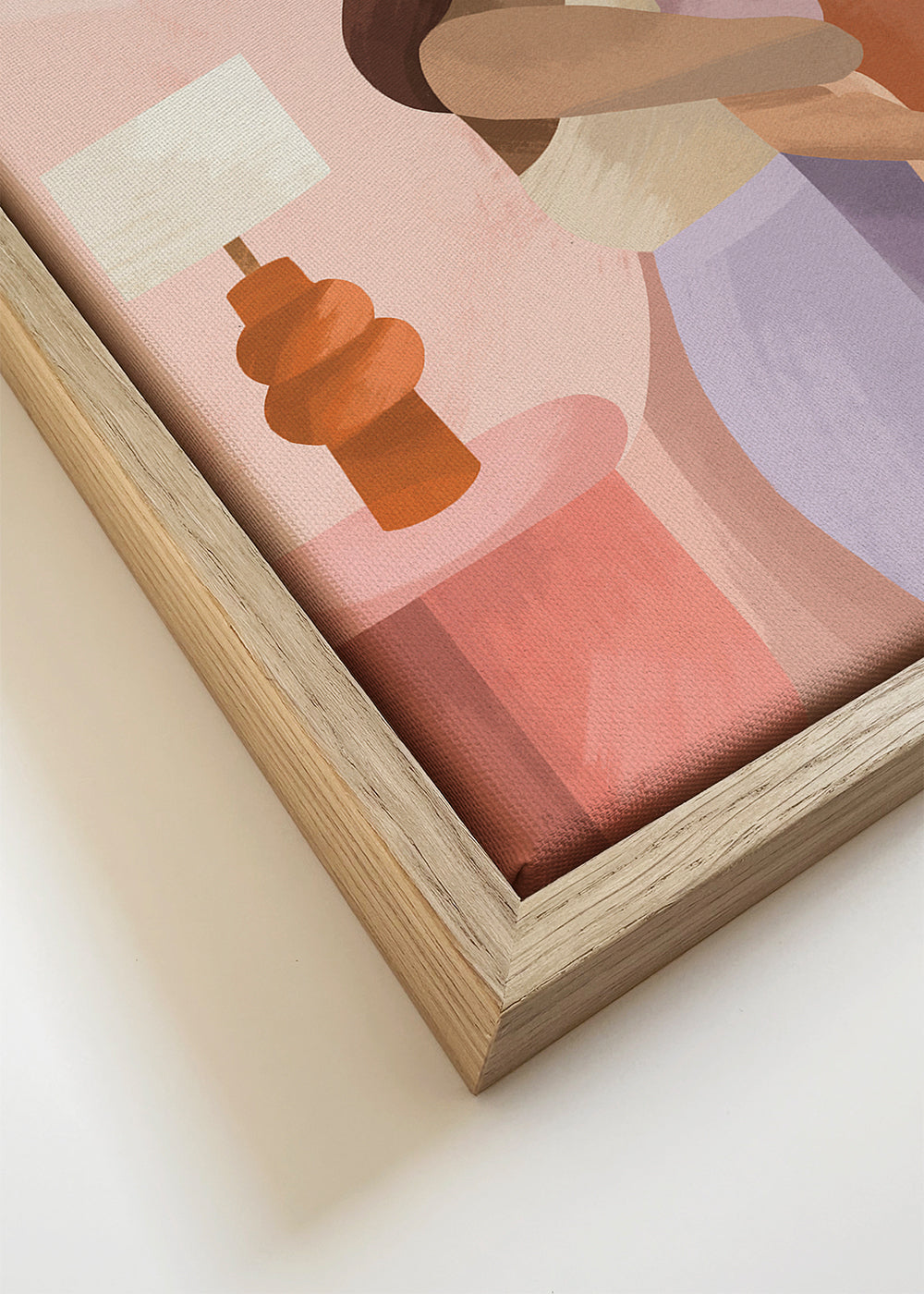 Ilustração materna em tons pastel