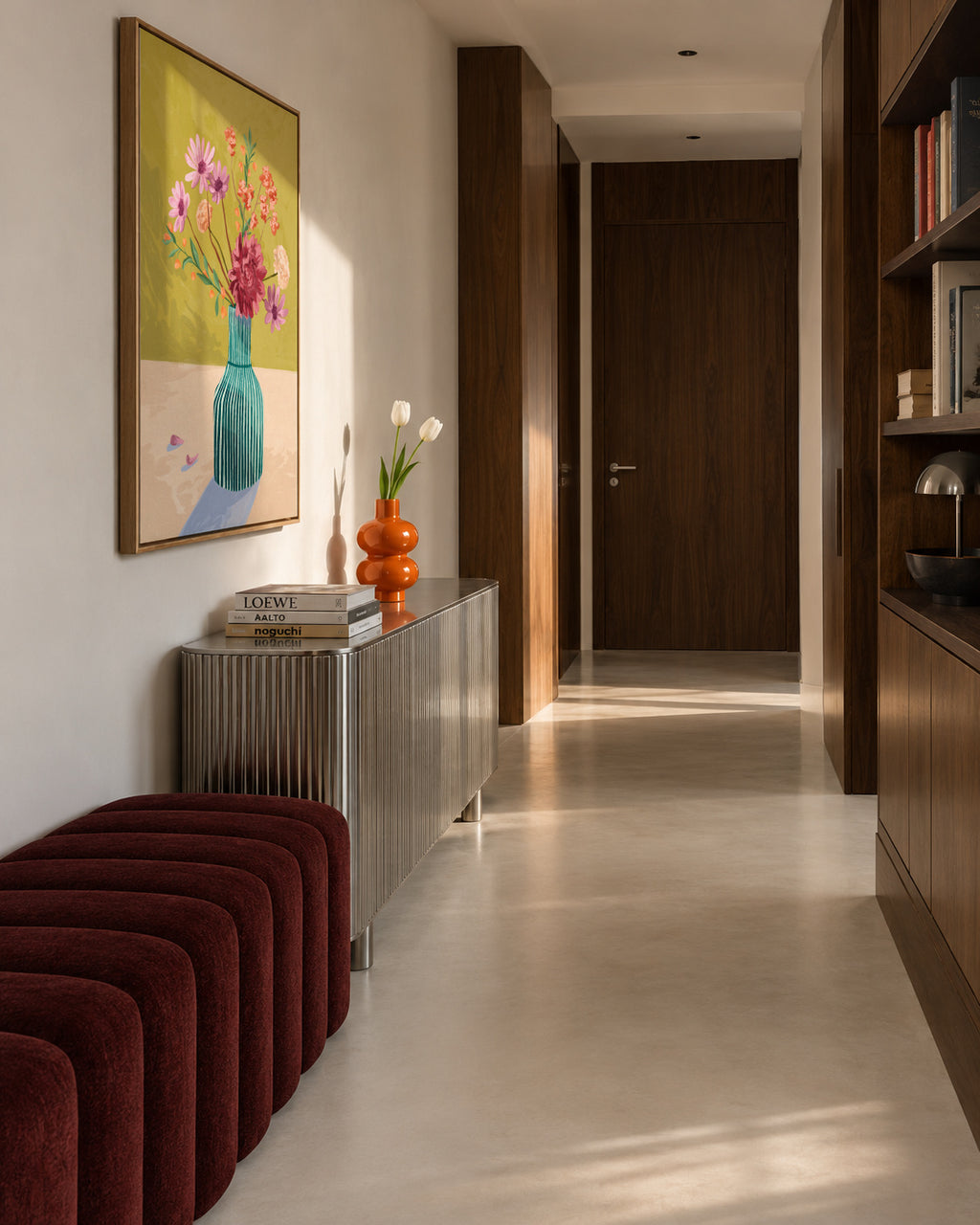 Wildflowers - Framed canvas in an interior