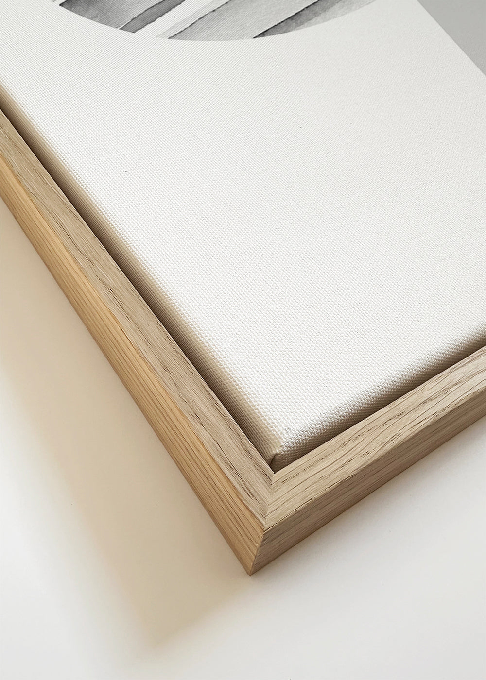 Quadro geométrico minimal com linhas douradas
