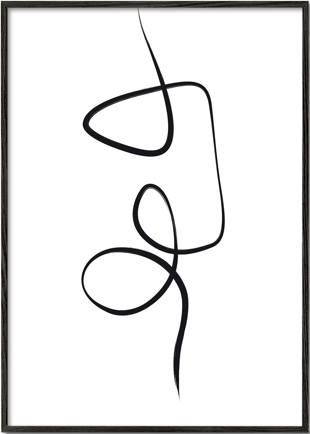 Arte preto e branco com traço linear vertical