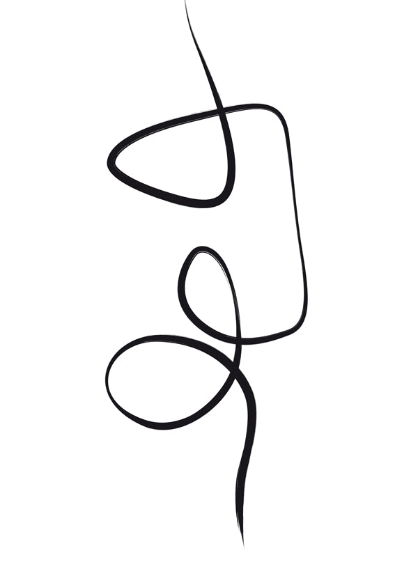 Arte preto e branco com traço linear vertical