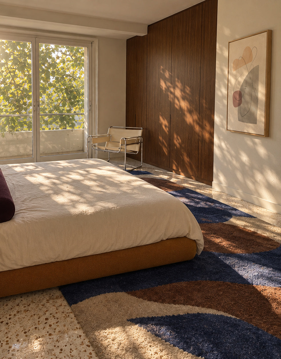 Abstract N 23 - Framed canvas in an interior