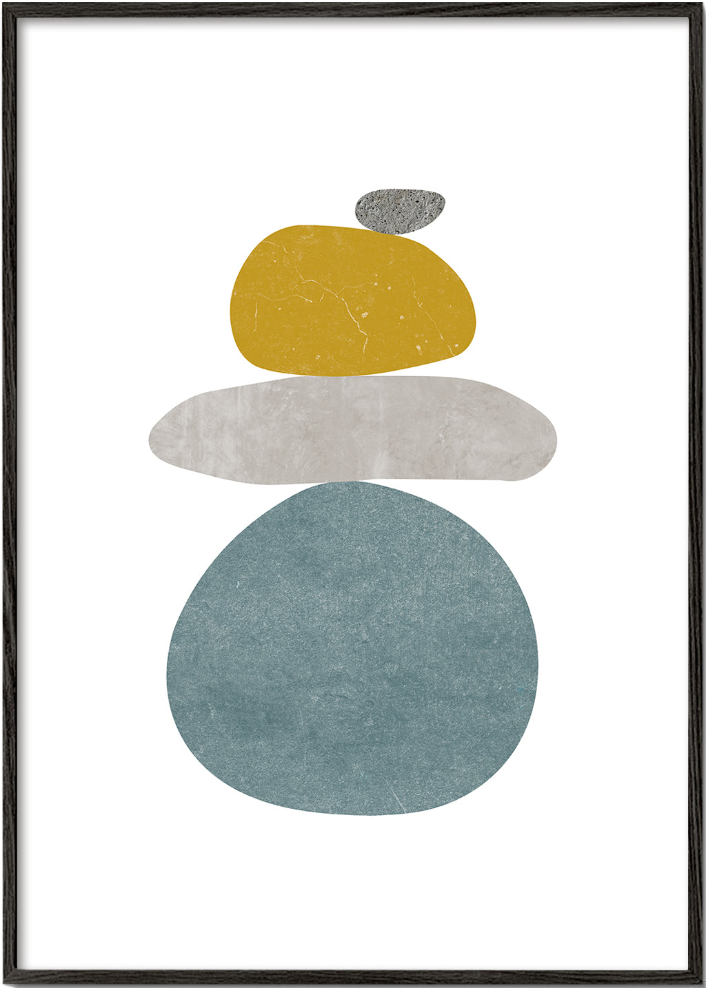 Design relaxante: pedras empilhadas minimalistas