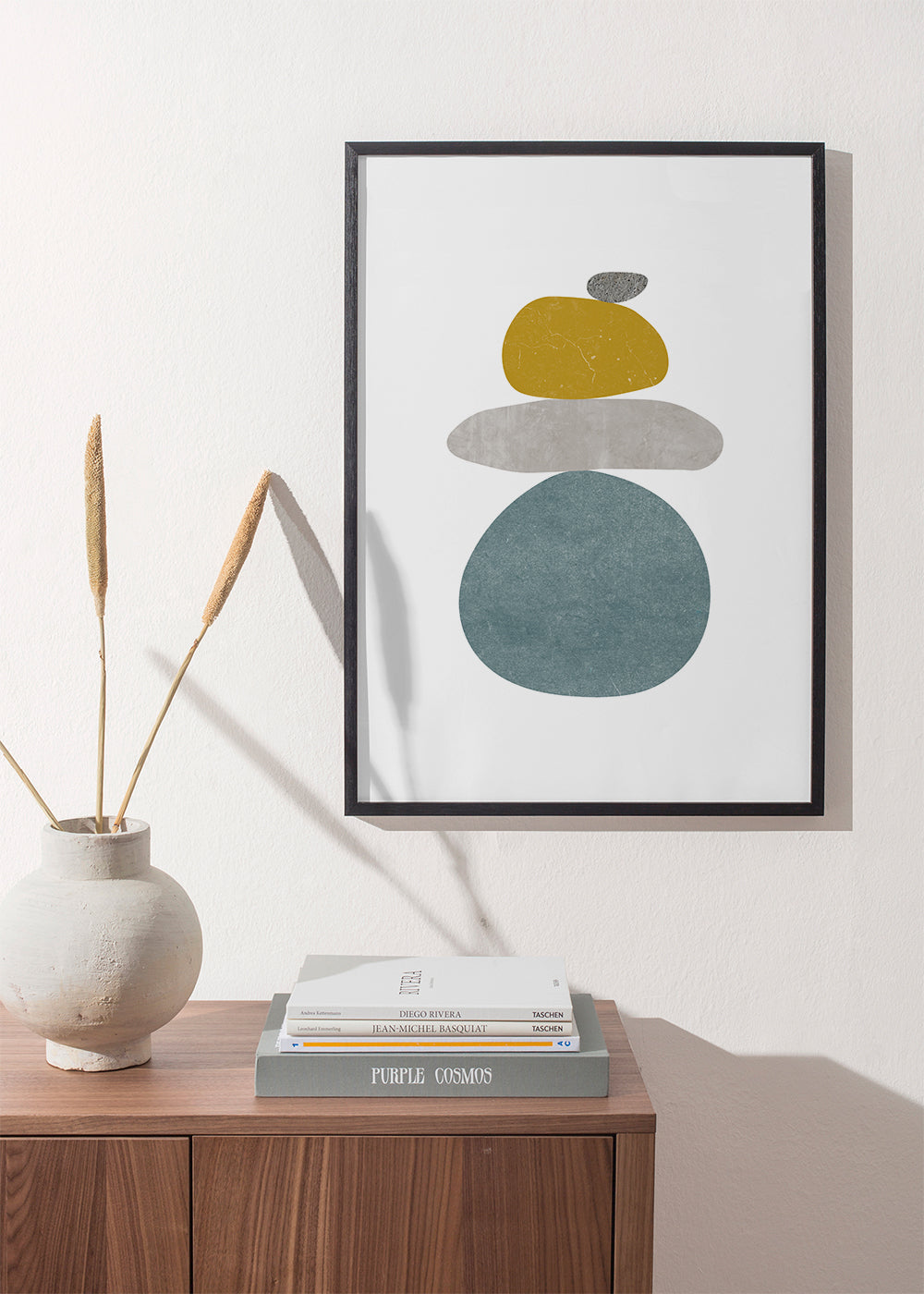 Design relaxante: pedras empilhadas minimalistas