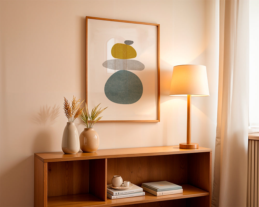 Design relaxante: pedras empilhadas minimalistas