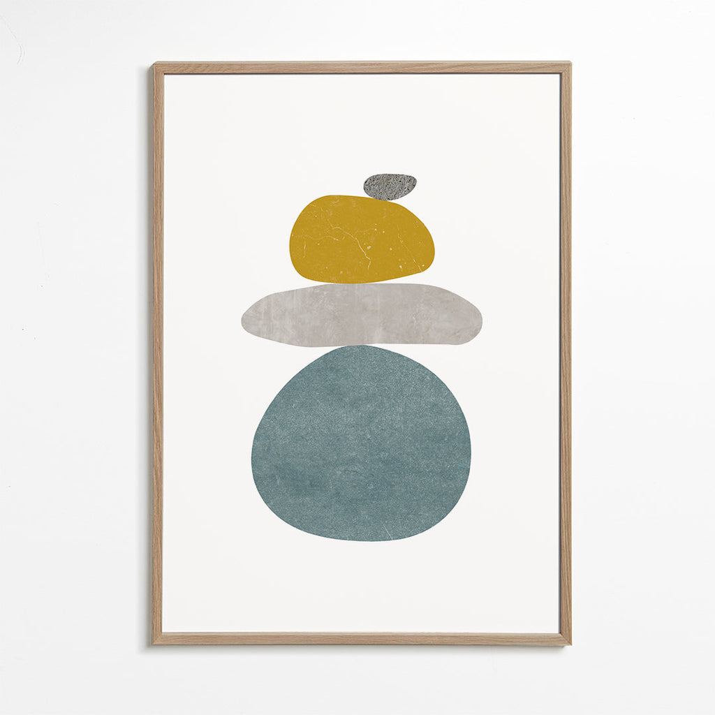 Design relaxante: pedras empilhadas minimalistas